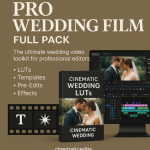 Pro Wedding Film Full Pack – LUTs, Templates, Pre-Edits & FX